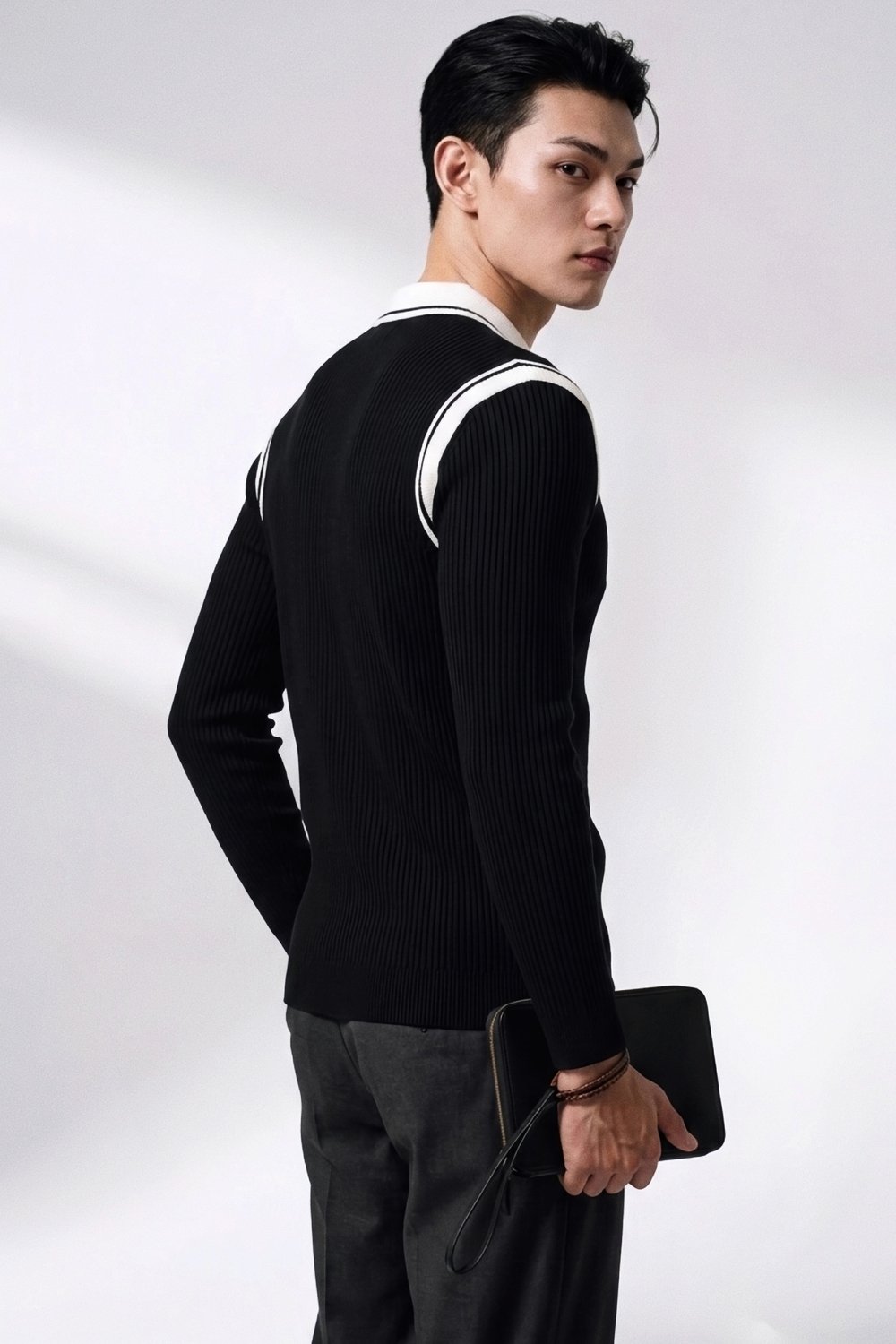 ZIP POLO LS
